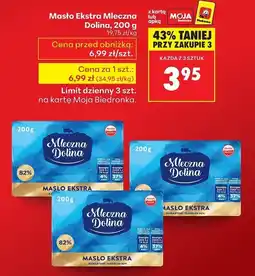Biedronka Masło Extra mleczna Dolina, 200 g oferta