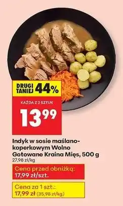 Biedronka indyk w sosie maślano-koperkowym Wolno Gotowane Kraina Mięs, 500g oferta