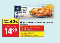 Biedronka Złote paluszki rybne Frosta, 450g oferta