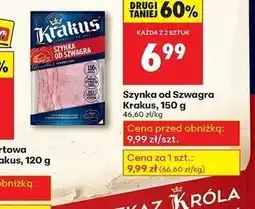Biedronka Szynka od Szwagra Krakus, 150g oferta