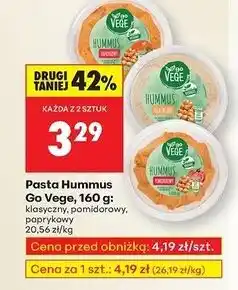 Biedronka Pasta Hummus Go Vege, 160g oferta