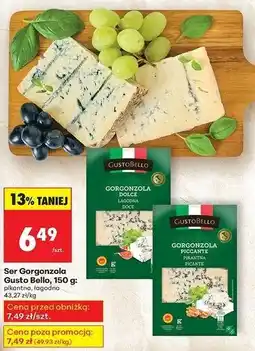 Biedronka Ser Gorgonzola Gusto Bello, 150g oferta