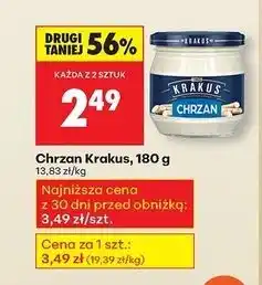 Biedronka Chrzan Krakus, 180g oferta