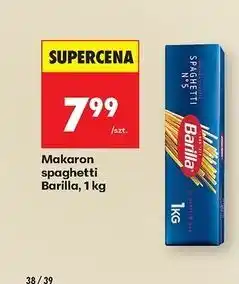Biedronka makaron spaghetti Barilla, 1kg oferta