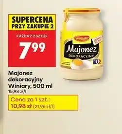 Biedronka Majonez dekoracyjny Winiary, 500ml oferta