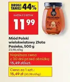 Biedronka Miód Polski wielokwiatowy Złota Pasieka, 500g oferta
