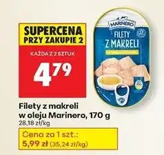Biedronka Filety z makreli w oleju Marinero, 170g oferta