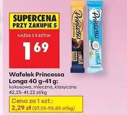 Biedronka WAFELEK PRINCESSA LONGA 40G-41G oferta