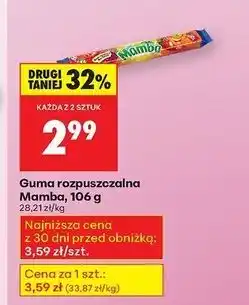 Biedronka Guma rozpuszczalna Mamba, 106g oferta