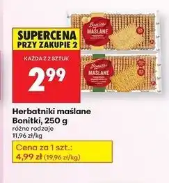 Biedronka Herbatniki maślane Bonitki, 250g oferta