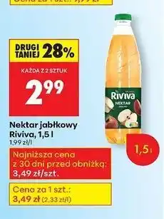 Biedronka Napój jabłkowy Riviva 1,5l oferta