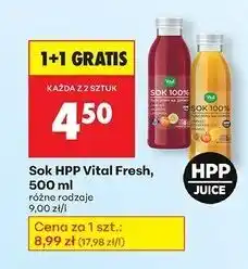 Biedronka Sok HPP Vital Fresh, 500ml oferta