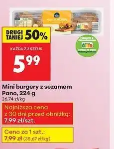 Biedronka Mini burgery z sezamem Pano, 224g oferta