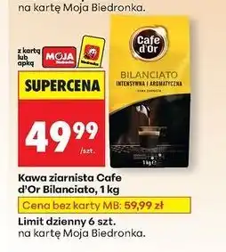 Biedronka Kawa ziarnista Café d'Or Bilanciato, 1kg oferta
