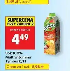 Biedronka Sok 100% Multiwitamina Tymbark, 1l oferta