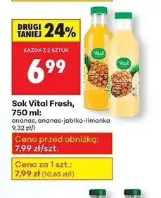Biedronka Sok Vital Fresh, 750ml oferta