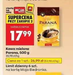 Biedronka Kawa mielona Parana, 500g oferta