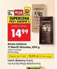 Biedronka kawa mielona Ti Mariti Woseba, 250g oferta