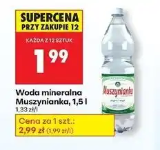 Biedronka Woda mineralna Muszynianka, 1,5l oferta