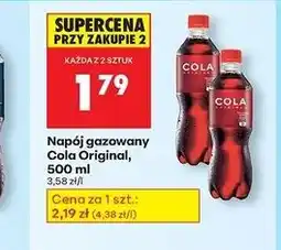 Biedronka Napój gazowany Cola oryginał, 500ml oferta