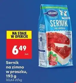 Biedronka Sernik na zimno Gellwe oferta