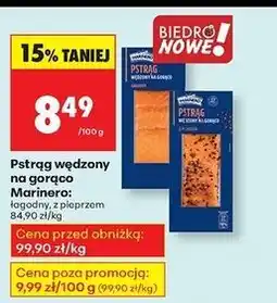 Biedronka Pstrąg wędzony na gorąco z pieprzem Marinero oferta