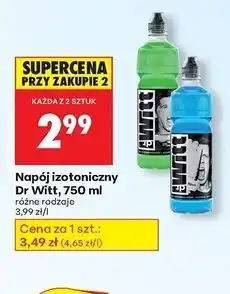 Biedronka Napój izotoniczny Dr Witt, 750ml oferta