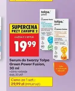 Biedronka Serum do twarzy kwas hualuronowy Tołpa Green Power Fusion oferta