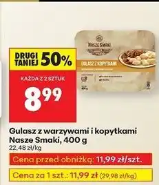Biedronka Gulasz z warzywami i kopytkami Nasze Smaki oferta