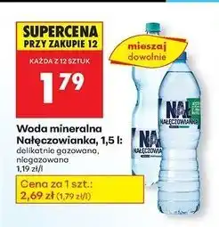 Biedronka Woda mineralna Nałęczowianka, 1,5l oferta