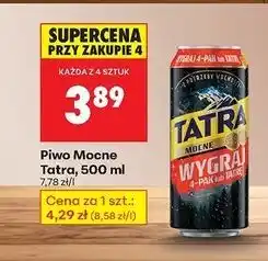 Biedronka Piwo Tatra Mocne oferta