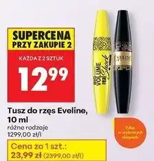 Biedronka Tusz do rzęs czarny Eveline Cosmetics oferta