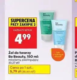 Biedronka Żel do mycia twarzy peelingujący Be Beauty oferta