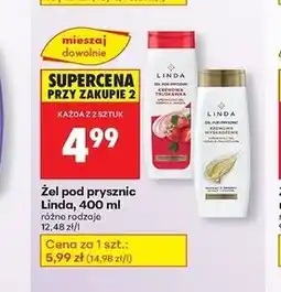 Biedronka Żel pod prysznic kremowe wygładzenie Linda oferta