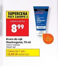 Biedronka Krem do rąk szybko wchłaniający się Neutrogena Formuła Norweska oferta