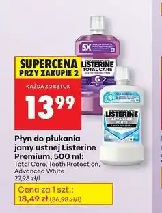 Biedronka Płyn do płukania ust teeth protection mild taste Listerine Naturals oferta