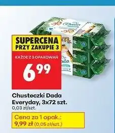 Biedronka Chusteczki wilgotne naturals Dada oferta