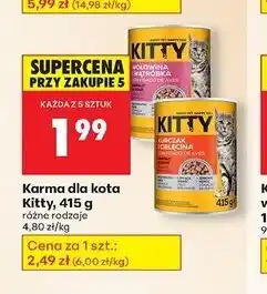 Biedronka Karma dla kota z kurczakiem i cielęciną Kitty oferta