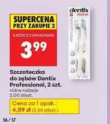 Biedronka Szczoteczka do zębów średnia Dentix oferta