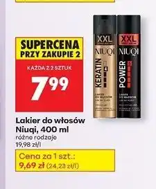 Biedronka Lakier do włosów power Niuqi oferta