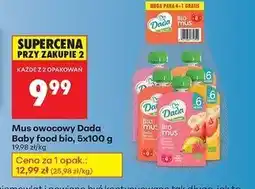 Biedronka Mus owocowy mix Dada Baby oferta