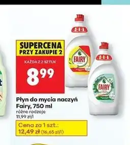 Biedronka Płyn do mycia naczyń teatree & mint Fairy Sensitive oferta