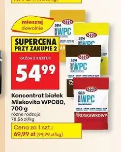 Biedronka Odżywka białkowa wpc 80 czekolada Mlekovita Sba oferta