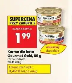 Biedronka Karma dla kota z łososiem Purina Gourmet Gold oferta