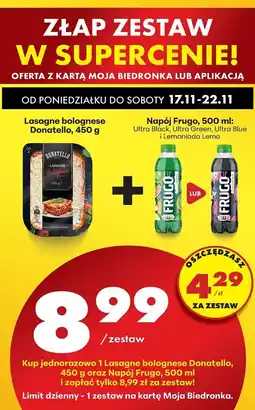 Biedronka Napój zielony Frugo oferta