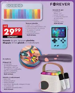 Biedronka Głośnik led karaoke Forever oferta