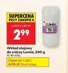 Biedronka Wkład olejowy do zniczy 240 g 96 h Lumia oferta