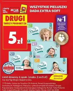 Biedronka Pieluszki dla dzieci 6 Dada Extra Soft oferta
