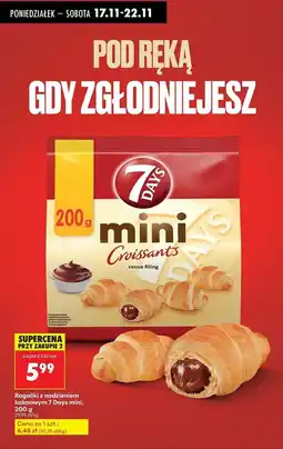 Biedronka Croissanty z nadzieniem o smaku kakaowym 7 Days oferta