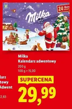 Lidl Kalendarz adwentowy Milka oferta